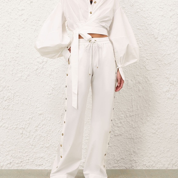 Elegant White Women's Pants and blouse Zimmerman - Picture 4 of 8